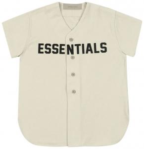 Джерси Fear of God Essentials Kids Baseball Jersey 'Wheat', кремовый