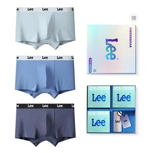 Мужские трусы боксеры упаковка 3 штуки Lee, синий