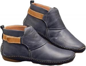 Женские ботильоны Ctreela для плантарного фасциита, стильные прогулочные туфли из искусственной кожи, удобные, для осени и зимы, для путешествий и походов, Grey