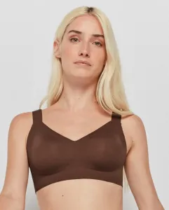 Емкий бюстгальтер без косточек и со съемной пеной Gisela, темно-коричневый