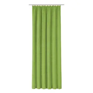 Штора Trondheim 328 г/м² с тесьмой для сборки, 1 шт. Wirth, Apfelgrün