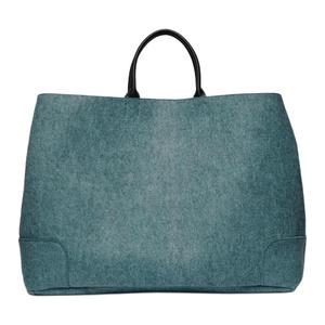 Полиэстеровая сумка-шоппер Сумка через плечо Очень большая Женская Зеленая ZARA