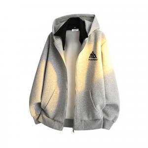 Толстовка Unisex Hooded Moderate Cardigan HUANQIU, светло-серый