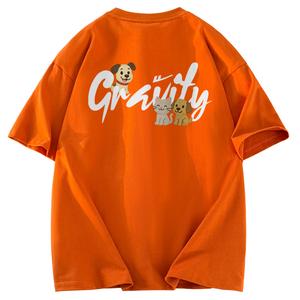 Футболка Unisex Crew Neck Moderate Heavyweight WARRIOR, оранжевый (heavyweight and 100% cotton)