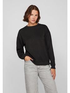 Пуловер Vila Jumper round neck long sleeves soft sweatshirt look, черный