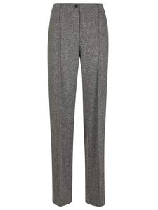 MADELEINE Шерстяные брюки плиссе свободного кроя белого цвета