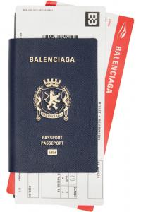 Длинный кошелек Navy Passport для 2 билетов Balenciaga