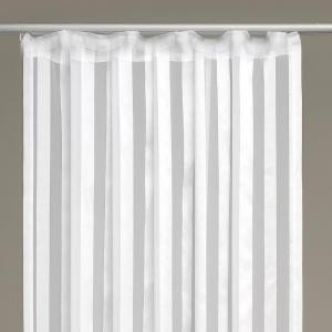 Комплект штор светло-серый, готовая штора, лента с рюшами, красивый узор Arsvita, белый