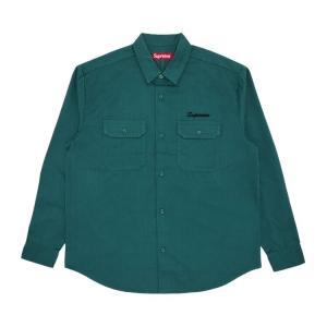 Рубашка Supreme Our Lady Work Shirt, зеленый
