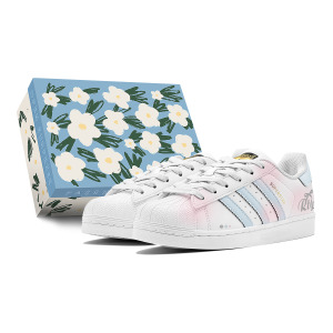 Кроссовки adidas originals Superstar Skateboarding Shoes Unisex Low-top Pink, голубой