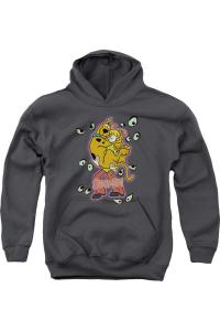 Толстовка с капюшоном Scooby Doo Being Watched для молодежи Gildan, Charcoal