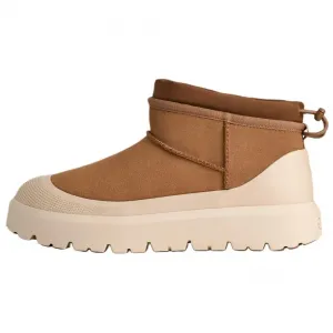Мужские зимние ботинки UGG CL ULTRA MINI WEATHER замшевые с резиновой подошвой, коричневый