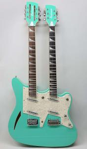 Электрогитара Eastwood Surfcaster 12/6 Bound Tone Chambered Mahogany Body Maple Top Bolt-on Maple Neck 6/12 String Electric Guitar w/Hard Case