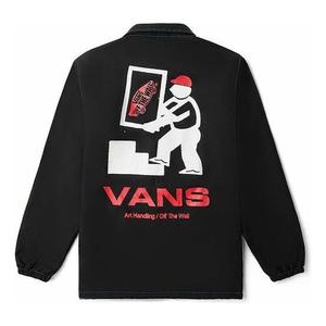 Толстовка x kazuki hoodie 'black white red' Vans, черный
