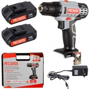 Дрель-шуруповерт аккумуляторная Ресанта ДА-50Л2-18А
