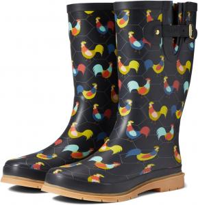 Женские высокие резиновые сапоги в клетку для дождя - угольный Western Chief, Chicken Plaid