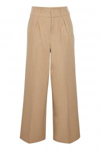 ICHI Широкие брюки 'Lexi' с плиссировкой в коричневом цвете