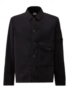 Рубашка-оверширт с деталями на линзах C.P. Company, синий