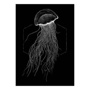 Фреска Komar Jellyfish, 50x70x0,1 см цвет weiß/schwarz