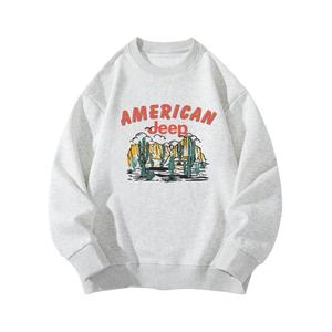 Свитшот школьный Jeep, цвет хиттер грей