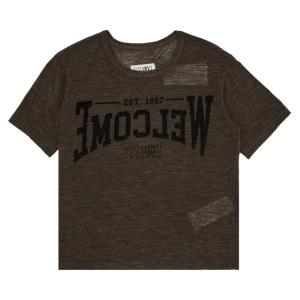 Футболка MM6 Maison Margiela Sheer Wool Jersey T-Shirt, Taupe