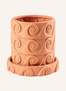 Цветочный горшок Seletti MAGNA GRAECIA ONDA, высота 24 см, оранжевый