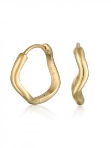 Elli Серьги из серебра 925 пробы с золотым покрытием