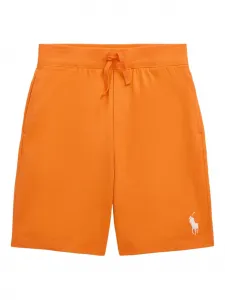 Спортивные шорты с вышивкой Polo Pony POLO RALPH LAUREN KIDS, оранжевый