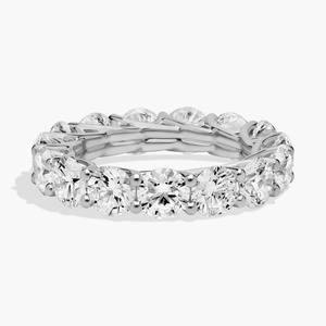 Кольцо Trellis Lab-Grown Diamond Eternity из 14-каратного белого золота (6 карат, двойной цвет - FG / VS2-SI1) Blue Nile