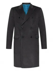 Двубортное шерстяное пальто PS Paul Smith, серый