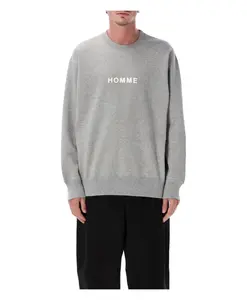 Свитшот с круглым вырезом и логотипом Comme Des Garã§Ons, серый