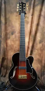 Marusya Guitars Бас-гитара Marusya Archtop 6, ель/клен, солнечный ультрамарин