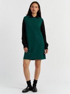 Бесподобное платье без рукавов из смеси шерсти и кашемира Basics Chinti & Parker, Emerald