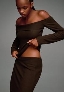 Джемпер Bershka Jumper, Dark Brown