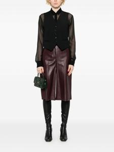 Fabiana Filippi кожаные шорты, красный