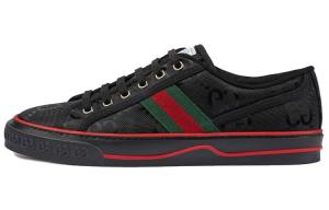 Кроссовки женские Gucci Tennis 1977, черный / красный / зеленый