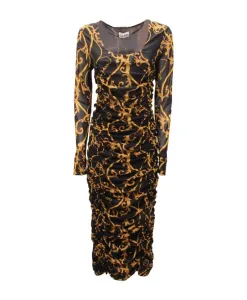 Платье миди Ganni, черный