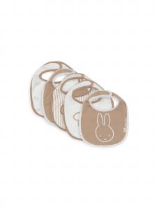 Jollein Нагрудник в цвете Dark Beige, White