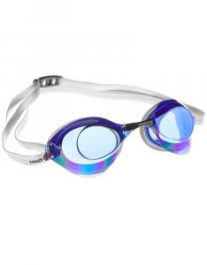 Очки для плавания Mad Wave Turbo Racer II, радуга - синий