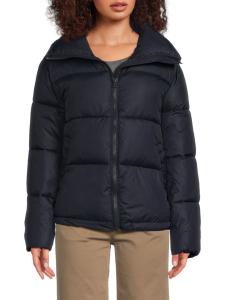 Куртка-пуховик с ложным воротником Hudson Jeans, темно-синий