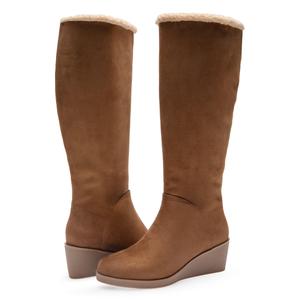 Ботинки Aerosoles 2Binocular Tall Wedge Boot, Tobacco Faux Suede