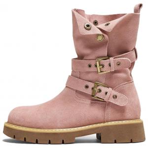 TATA Женские полусапожки желто-коричневые, желтые, абрикосовые, розовые - розовые, цвет Pink