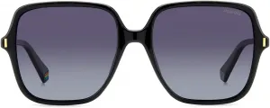 Солнцезащитные очки POLAROID PLD 6219/S 807 ЧЕРНЫЕ 56/17/140 ЖЕНСКИЕ, Black/ Grey Shaded Polarized