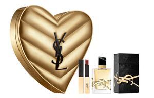 SAINT LAURENT Набор блеска для губ Little Gold Bar из трех предметов, стойкий