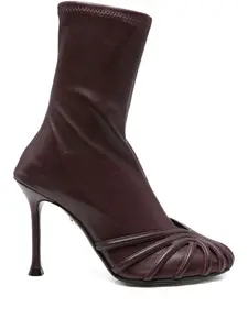 Ботильоны из овчины 70 мм Alevì, красный