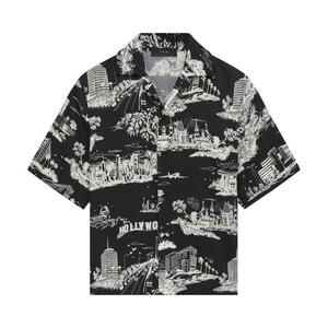 Рубашка Amiri LA Landmark Camp Shirt, Black