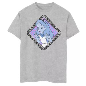 Футболка Disney's Alice In Wonderland для мальчиков 8–20 лет с рисунком Curiouser And Curiouser Box Up Disney