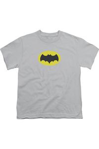 Футболка с логотипом Batman Classic TV для детей Gildan, серебряный