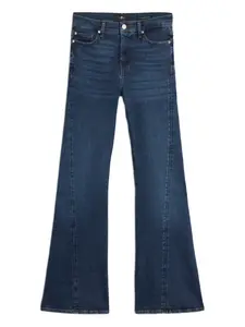 Расклешенные джинсы Dojo без подшивки 6 For All Mankind, синий