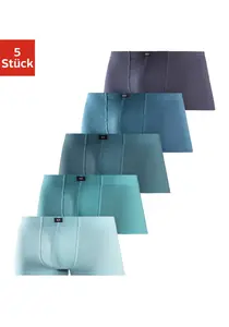 Трусы-боксеры H.I.S "Трусы мужские" (5 шт.), хипстерской формы, из эластичного хлопка, синий